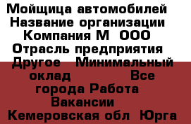 Мойщица автомобилей › Название организации ­ Компания М, ООО › Отрасль предприятия ­ Другое › Минимальный оклад ­ 14 000 - Все города Работа » Вакансии   . Кемеровская обл.,Юрга г.